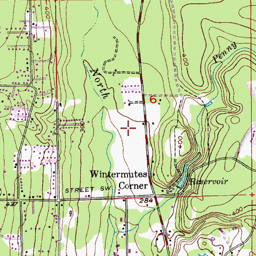Topographic Map of North Creek Substation, WA