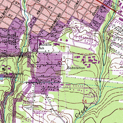 Topographic Map of Port Angeles Substation, WA
