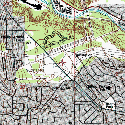 Topographic Map of Talbot Hill Substation, WA
