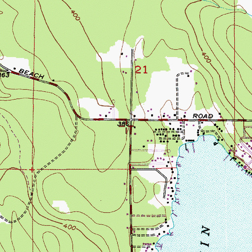 Topographic Map of Lake Goodwin Substation, WA