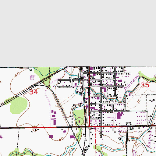 Topographic Map of Sumas Post Office, WA