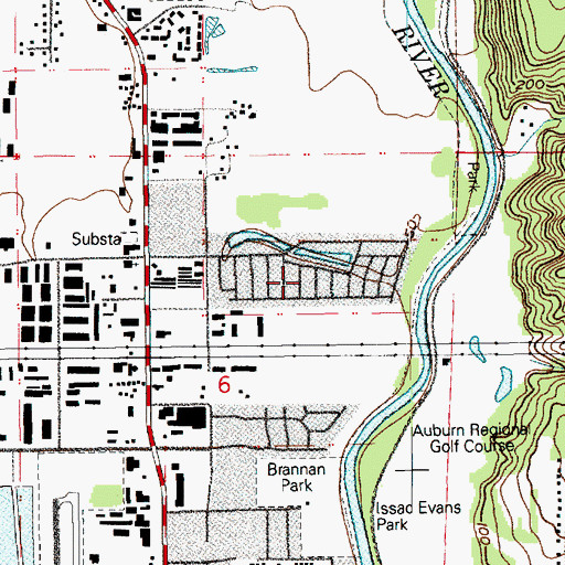 Topographic Map of The River Mobile Estates, WA