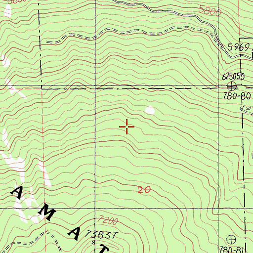 Topographic Map of Goosenest Trail, CA