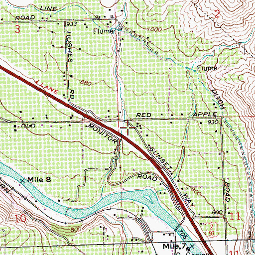 Topographic Map of Selfs Trailer Park, WA