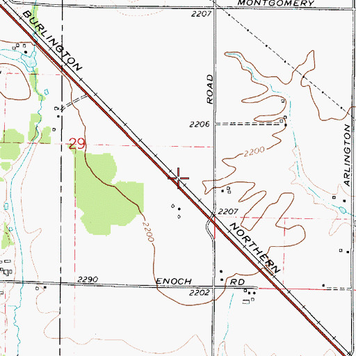 Topographic Map of North Vista Mobile Home Park, WA