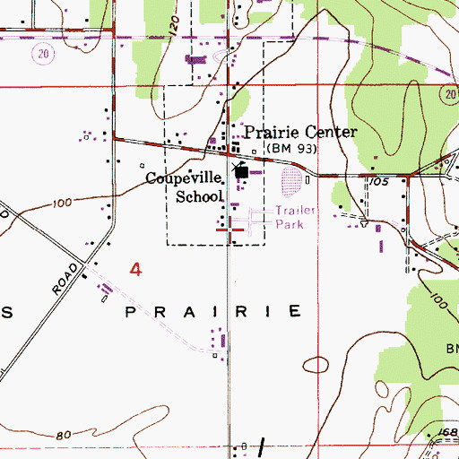 Topographic Map of Olympic View Mobile Home Park, WA