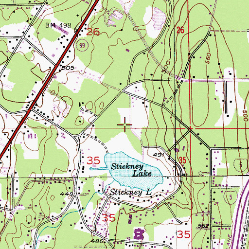 Topographic Map of Alpine Mobile Home Park, WA