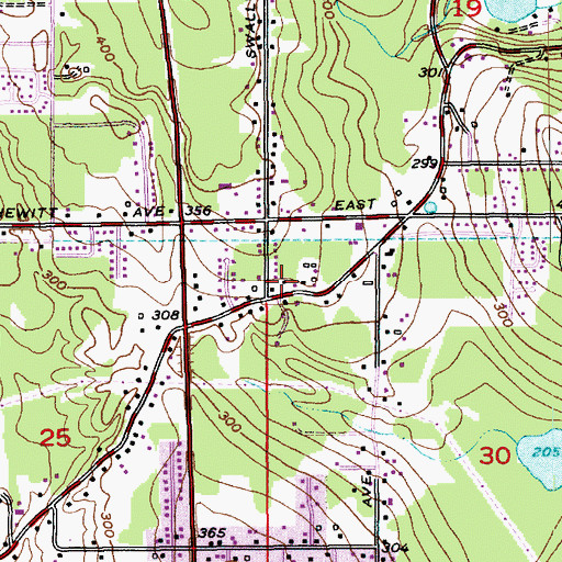 Topographic Map of Goodrich Mobile Park, WA