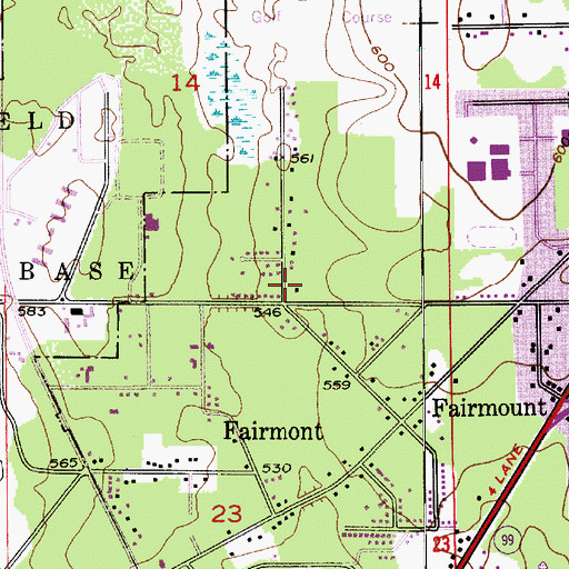 Topographic Map of Loganberry Mobile Home Park, WA