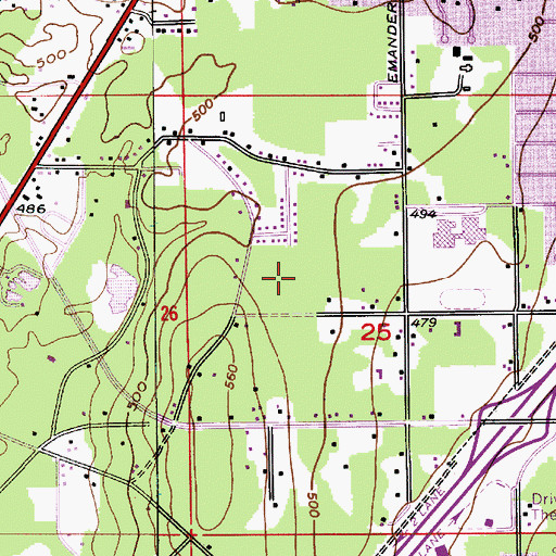 Topographic Map of Mariner Village Mobile Home Park, WA