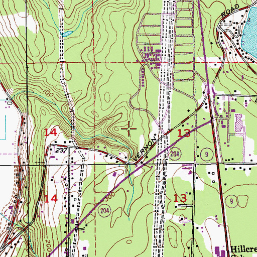 Topographic Map of Westview Estates Mobile Home Park, WA