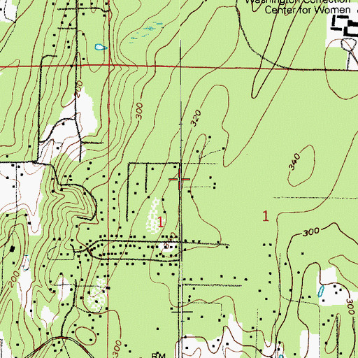 Topographic Map of Peninsula Mobile Park, WA