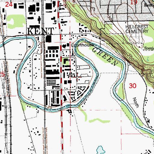 Topographic Map of Horseshoe Acres Mobile Home Park, WA
