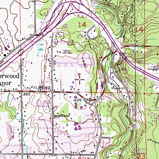 Topographic Map of King's Mobile Home Court, WA