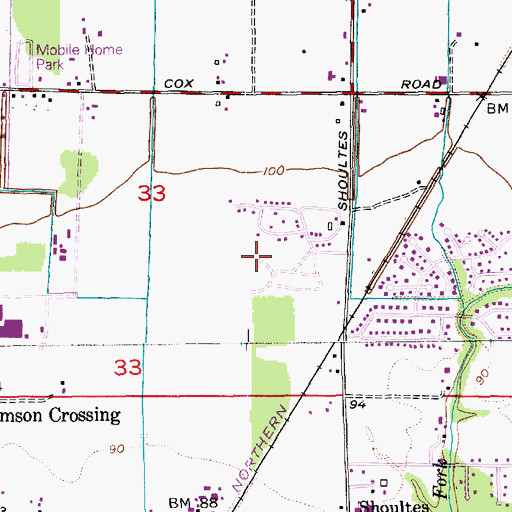Topographic Map of Eagle Point Mobile Home Park, WA