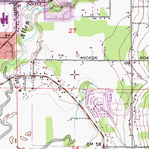 Topographic Map of Glenwood Mobile Estates, WA