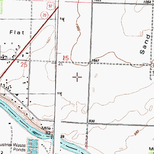 Topographic Map of Country Estates Mobile Home Park, WA