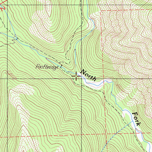 Topographic Map of Granite Creek, CA