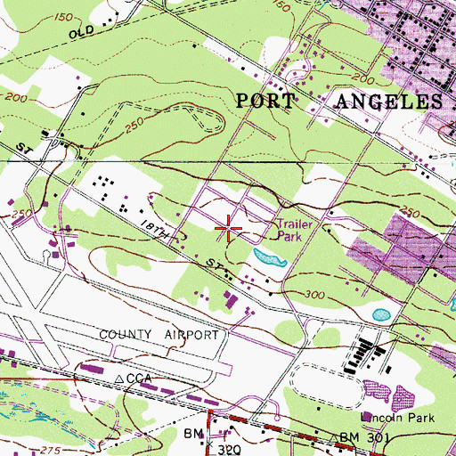 Topographic Map of Firwest Mobile Home Park, WA