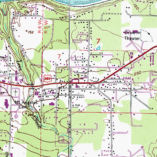 Topographic Map of Peters Mobile Home Park, WA