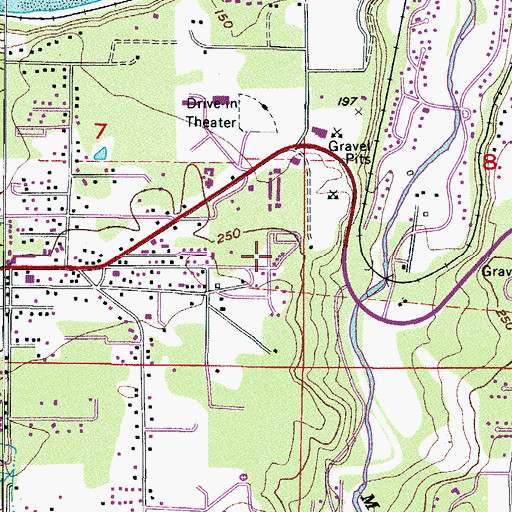 Topographic Map of View Vista Mobile Home Park, WA
