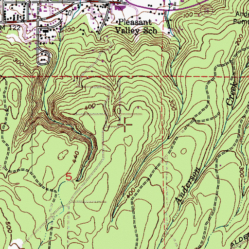 Topographic Map of McCurry Heights Mobile Home Park, WA