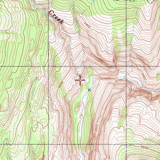Topographic Map of Granite Creek, CA