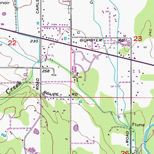 Topographic Map of Parkwood Mobile Home Community, WA