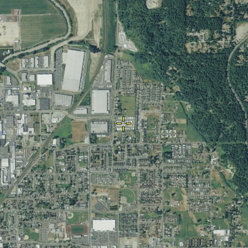 Aerial/Satellite Image of Double A Mobile Manor, WA