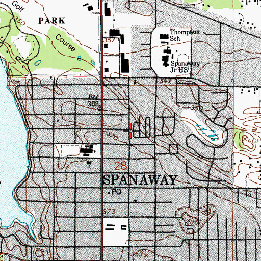 Topographic Map of Country Mobile Estates, WA