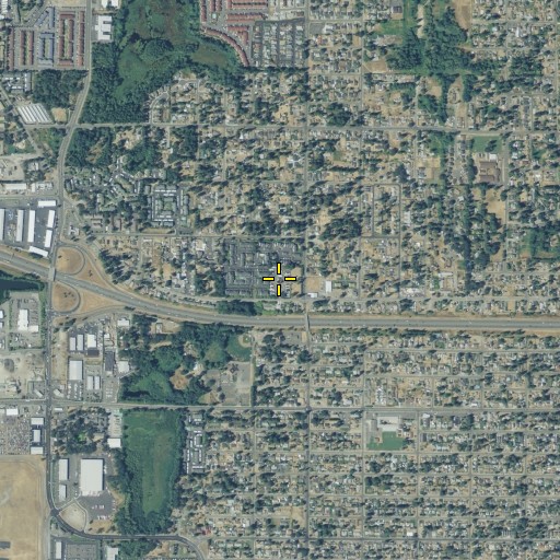Aerial/Satellite Image of Pinecrest Mobile Home Park, WA