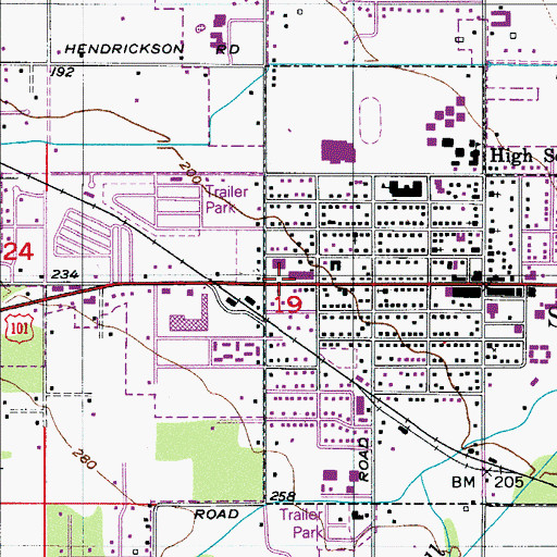 Topographic Map of Discovery Memory Care Facility, WA