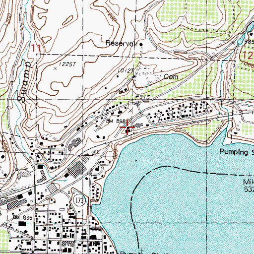 Topographic Map of Harmony House Health Care Center, WA