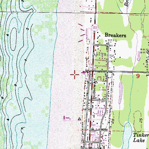 Topographic Map of Ocean View Convalescent Center, WA