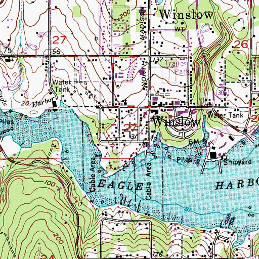 Topographic Map of Madison Avenue Retirement Center, WA