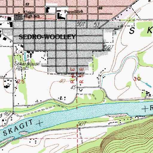 Topographic Map of Birchview Memory Care Community, WA