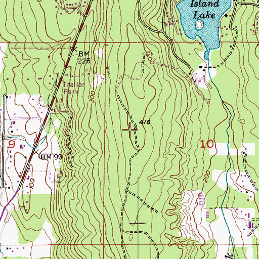 Topographic Map of Emeritus Oaks of Silverdale Senior Living Facility, WA