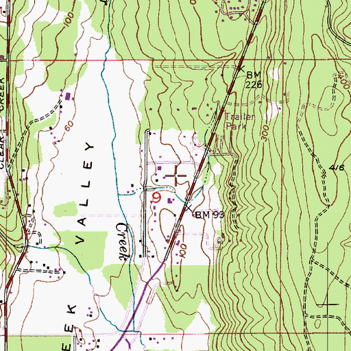 Topographic Map of Northwoods Lodge Assisted Living, WA