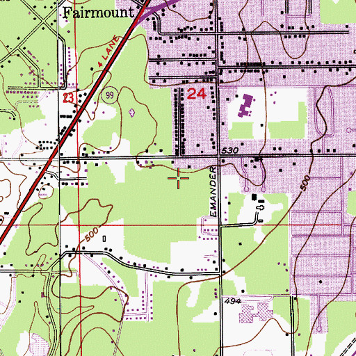 Topographic Map of Garden Court Retirement Community, WA