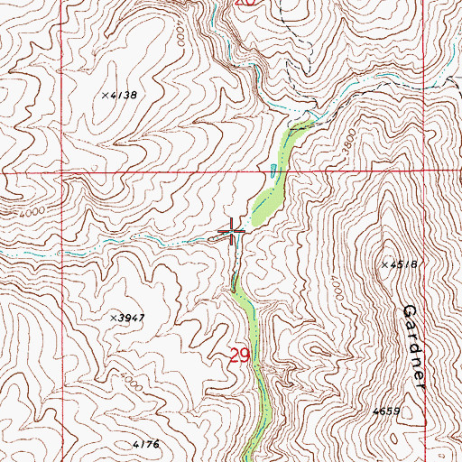Topographic Map of Bear Creek, AZ