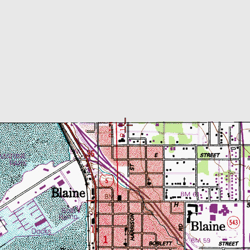 Topographic Map of Stafholt Good Samaritan Center, WA