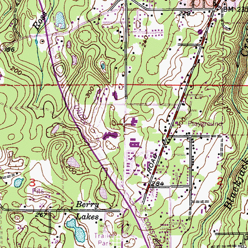Topographic Map of Life Care Center of Port Orchard, WA