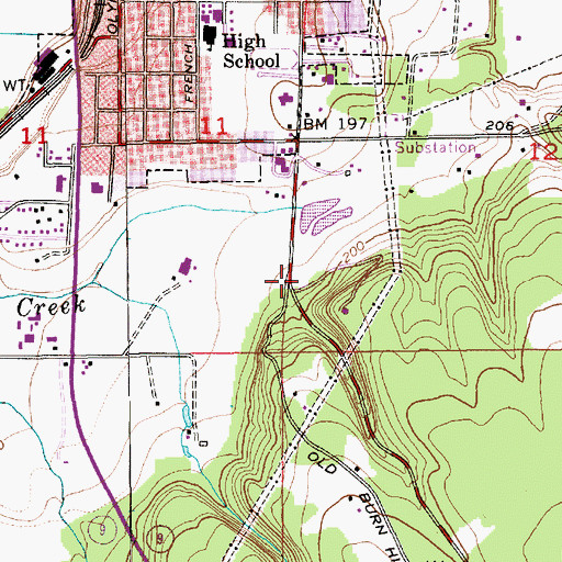 Topographic Map of Cascade Valley Senior Living Facility, WA