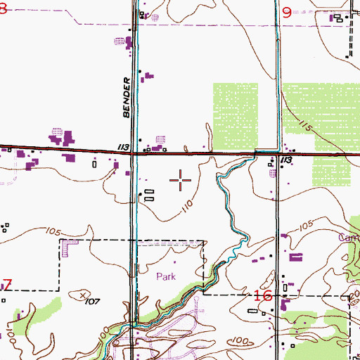Topographic Map of Lynden Manor Assisted Living Residence, WA