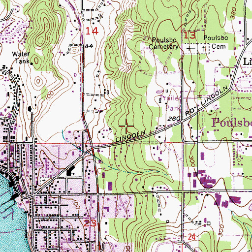 Topographic Map of Montclair Park Assisted Living and Memory Care Community, WA