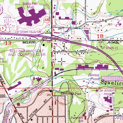 Topographic Map of Orchard Park Assisted Living Facility, WA