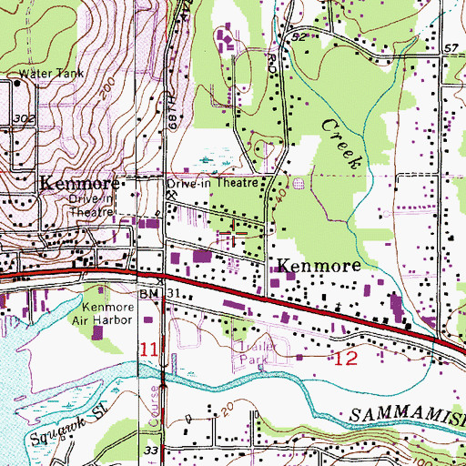 Topographic Map of Spring Estates Senior Living Community, WA