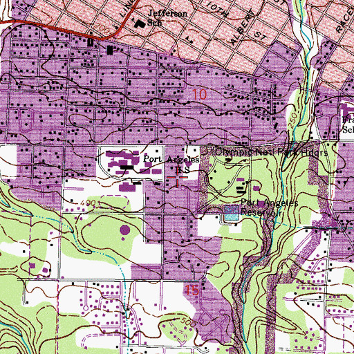 Topographic Map of Saint Andrews Place Assisted Living Facility, WA