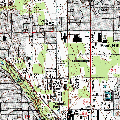 Topographic Map of Sunrise Haven, WA