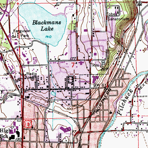 Topographic Map of Sunrise of Snohomish Senior Living Facility, WA